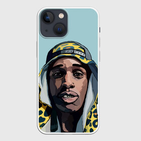 Чехол для iPhone 13 mini с принтом ASAP Rocky в Новосибирске,  |  | aap | asap | asaprocky | explicit | mayers | rakim | rakimmayers | rocky | testing | worldwide | асап | майерс | откровенный | раким | ракиммайерс | роки | рокки | эйсап | эйсэп