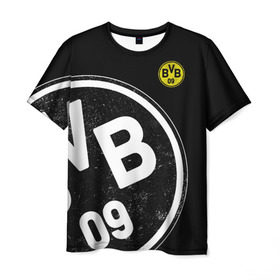 Мужская футболка 3D с принтом Borussia Dortmund Exclusive в Новосибирске, 100% полиэфир | прямой крой, круглый вырез горловины, длина до линии бедер | боруссия | дортмунд