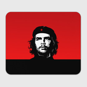 Коврик прямоугольный с принтом Che Guevara в Новосибирске, натуральный каучук | размер 230 х 185 мм; запечатка лицевой стороны | Тематика изображения на принте: 