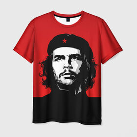 Мужская футболка 3D с принтом Che Guevara в Новосибирске, 100% полиэфир | прямой крой, круглый вырез горловины, длина до линии бедер | Тематика изображения на принте: 
