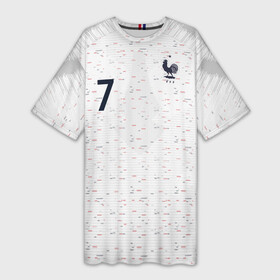 Платье-футболка 3D с принтом Griezmann away WC 2018 в Новосибирске,  |  | antoine | cup | euro | france | griezmann | world | антуан | гризманн | конфедераций | кубок | франция | чемпионат