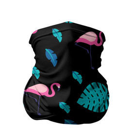 Бандана-труба 3D с принтом Узор из фламинго в Новосибирске, 100% полиэстер, ткань с особыми свойствами — Activecool | плотность 150‒180 г/м2; хорошо тянется, но сохраняет форму | африка | крылья | мода | прикольные | природа | птица | розовый | фламинго | цвет | яркие