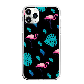 Чехол для iPhone 11 Pro Max матовый с принтом Узор из фламинго в Новосибирске, Силикон |  | африка | крылья | мода | прикольные | природа | птица | розовый | фламинго | цвет | яркие
