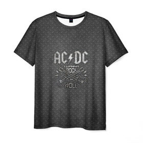 Мужская футболка 3D с принтом AC DC в Новосибирске, 100% полиэфир | прямой крой, круглый вырез горловины, длина до линии бедер | Тематика изображения на принте: ac dc | acdc | acdc ас дс | австралийская | ангус янг | асдс | блюз | группа | крис слэйд | метал | молния | музыка | музыканты | певцы | рок | рок н ролл | стиви янг | хард | хардрок | эксл роуз