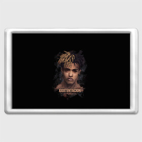 Магнит 45*70 с принтом XXXTentacion / Jahseh Onfroy в Новосибирске, Пластик | Размер: 78*52 мм; Размер печати: 70*45 | Тематика изображения на принте: freex | tentacion | xxx | xxxtentacion | тентаньсьен | тентасьён | тентасьон