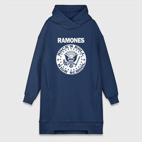 Платье-худи хлопок с принтом Ramones в Новосибирске,  |  | группа | панк | рамон | рамонес | рамоунз | рамоунс | рок | хард