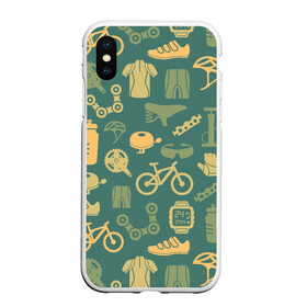 Чехол для iPhone XS Max матовый с принтом Велосипед Текстура в Новосибирске, Силикон | Область печати: задняя сторона чехла, без боковых панелей | байк | велик | вело | велосипед | велосипеды | велоспорт | с велосипедом | спорт