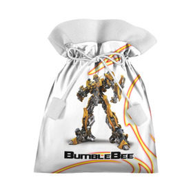 Подарочный 3D мешок с принтом Bumblebee в Новосибирске, 100% полиэстер | Размер: 29*39 см | Тематика изображения на принте: bumblebee | бамблби | герой | камаро | прайм | трансформеры | фильм | шевроле