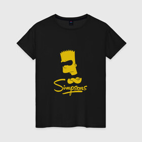 Женская футболка хлопок с принтом Simpsons в Новосибирске, 100% хлопок | прямой крой, круглый вырез горловины, длина до линии бедер, слегка спущенное плечо | bart | cимпсоны | doh | family | homer | lisa | meh | school | simpsons | springfield | анимация | барт | гомер | желтый | комедия | лентяй | лиза | мардж | мульт | мультфильм | мэгги | отец | пончик | ребенок | родители | семья | сериал