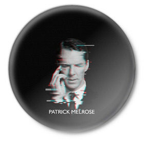 Значок с принтом Patrick Melrose в Новосибирске,  металл | круглая форма, металлическая застежка в виде булавки | Тематика изображения на принте: benedict cumberbatch | patrick melrose | бенедикт камбербэтч | патрик мелроуз