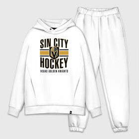 Мужской костюм хлопок OVERSIZE с принтом Sin City Hockey в Новосибирске,  |  | Тематика изображения на принте: nhl | stanley cup | vegas golden knights | vegas knights | вегас голден найтс | вегас найтс | кубок стенли | кубок стэнли | нхл | хоккей | хоккейный клуб