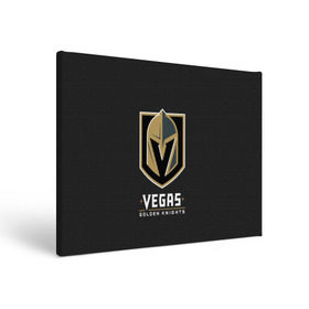 Холст прямоугольный с принтом Vegas Golden Knights в Новосибирске, 100% ПВХ |  | 