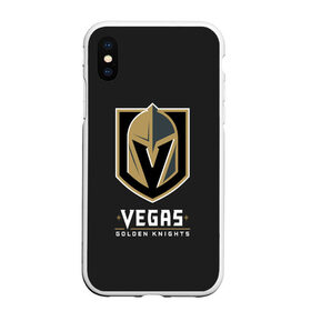 Чехол для iPhone XS Max матовый с принтом Vegas Golden Knights в Новосибирске, Силикон | Область печати: задняя сторона чехла, без боковых панелей | 