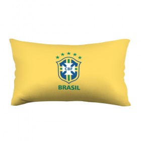 Подушка 3D антистресс с принтом Сборная Бразилии в Новосибирске, наволочка — 100% полиэстер, наполнитель — вспененный полистирол | состоит из подушки и наволочки на молнии | сборная бразилии | футбол