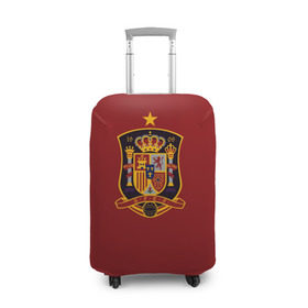 Чехол для чемодана 3D с принтом Сборная Испании в Новосибирске, 86% полиэфир, 14% спандекс | двустороннее нанесение принта, прорези для ручек и колес | сборная испании | футбол