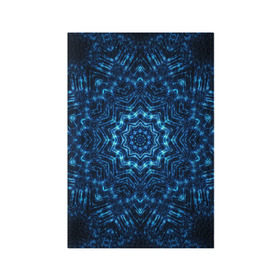 Обложка для паспорта матовая кожа с принтом Космическая мандала в Новосибирске, натуральная матовая кожа | размер 19,3 х 13,7 см; прозрачные пластиковые крепления | circle | flower | mandala | ornament | абстракт | вселенная | геометрия | голубая | жизнь | звезды | комета | космос | огни | орнамент | паттерн | синяя | узоры | цвет | цветок | яркая