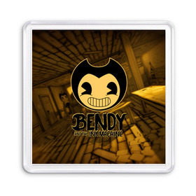 Магнит 55*55 с принтом Bendy and the ink machine (33) в Новосибирске, Пластик | Размер: 65*65 мм; Размер печати: 55*55 мм | bendy | bendy and the ink machine | бенди | бенди и чернильная машина