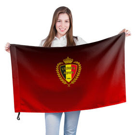 Флаг 3D с принтом Сборная Бельгии в Новосибирске, 100% полиэстер | плотность ткани — 95 г/м2, размер — 67 х 109 см. Принт наносится с одной стороны | сборная бельгии | футбол  | чемпионат мира
