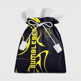 Подарочный 3D мешок с принтом Бамблби в Новосибирске, 100% полиэстер | Размер: 29*39 см | Тематика изображения на принте: bumblebee | бамблби | герой | камаро | прайм | трансформеры | фильм | шевроле