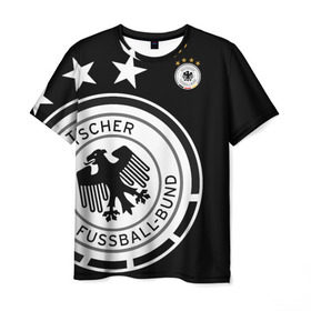 Мужская футболка 3D с принтом Сборная Германии Exclusive в Новосибирске, 100% полиэфир | прямой крой, круглый вырез горловины, длина до линии бедер | германия | европы | мира | сборная | футбол | чемпионат | чм