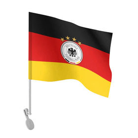 Флаг для автомобиля с принтом Сборная Германии флаг в Новосибирске, 100% полиэстер | Размер: 30*21 см | германия | европы | мира | чемпионат | чм