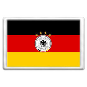 Магнит 45*70 с принтом Сборная Германии флаг в Новосибирске, Пластик | Размер: 78*52 мм; Размер печати: 70*45 | германия | европы | мира | чемпионат | чм