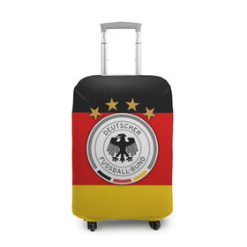 Чехол для чемодана 3D с принтом Сборная Германии флаг в Новосибирске, 86% полиэфир, 14% спандекс | двустороннее нанесение принта, прорези для ручек и колес | германия | европы | мира | чемпионат | чм