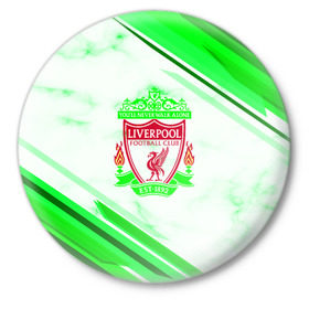 Значок с принтом Liverpool 2018 в Новосибирске,  металл | круглая форма, металлическая застежка в виде булавки | Тематика изображения на принте: football | soccer | ливерпуль