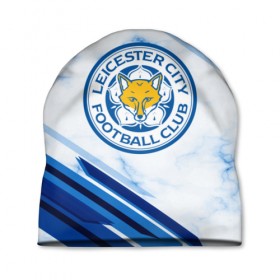 Шапка 3D с принтом Leicester city 2018 в Новосибирске, 100% полиэстер | универсальный размер, печать по всей поверхности изделия | football | soccer