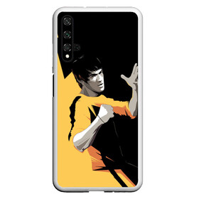 Чехол для Honor 20 с принтом Bruce Lee в Новосибирске, Силикон | Область печати: задняя сторона чехла, без боковых панелей | bruce lee | актер | боец | воин | звезда | карате