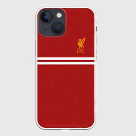 Чехол для iPhone 13 mini с принтом LIVERPOOL SPORT в Новосибирске,  |  | fc | football | football club | liverpool | sport | ливерпуль | спорт | спортивные | униформа | фирменные цвета | фк | футбол | футбольный клуб