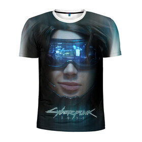Мужская футболка 3D спортивная с принтом Cyberpunk 2077 в Новосибирске, 100% полиэстер с улучшенными характеристиками | приталенный силуэт, круглая горловина, широкие плечи, сужается к линии бедра | Тематика изображения на принте: cd projekt red | cyber | cyberpunk | cyberpunk 2077 | e3 | ps4 | rpg | v | xbox | будущее | девушка | игра | кибер | киберпанк | киберпанк 2077 | маска | от создателей ведьмака | очки | рпг