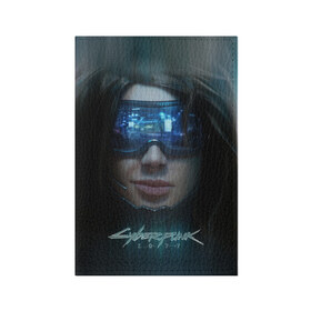 Обложка для паспорта матовая кожа с принтом Cyberpunk 2077 в Новосибирске, натуральная матовая кожа | размер 19,3 х 13,7 см; прозрачные пластиковые крепления | Тематика изображения на принте: cd projekt red | cyber | cyberpunk | cyberpunk 2077 | e3 | ps4 | rpg | v | xbox | будущее | девушка | игра | кибер | киберпанк | киберпанк 2077 | маска | от создателей ведьмака | очки | рпг