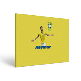 Холст прямоугольный с принтом Неймар в Новосибирске, 100% ПВХ |  | neymar | неймар | сборная бразилии | футбол