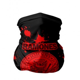 Бандана-труба 3D с принтом Ramones в Новосибирске, 100% полиэстер, ткань с особыми свойствами — Activecool | плотность 150‒180 г/м2; хорошо тянется, но сохраняет форму | ramones | джонни | джоуи | ди ди томми | рамон | рамонес | рамоун | рамоунз | рамоунс | рок группа