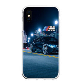 Чехол для iPhone XS Max матовый с принтом BMW в Новосибирске, Силикон | Область печати: задняя сторона чехла, без боковых панелей | amg | bmw | bmw performance | m | motorsport | sport | авто | автомобиль | автомобильные | бмв | бренд | марка | моторспорт | спорт | фон