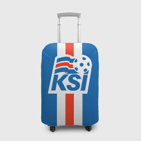 Чехол для чемодана 3D с принтом KSI ICELAND SPORT в Новосибирске, 86% полиэфир, 14% спандекс | двустороннее нанесение принта, прорези для ручек и колес | 
