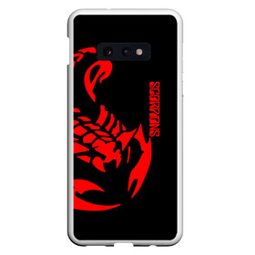 Чехол для Samsung S10E с принтом Scorpions в Новосибирске, Силикон | Область печати: задняя сторона чехла, без боковых панелей | scorpions | группа | скорпионс | хард | хардрок