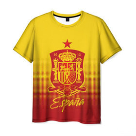Мужская футболка 3D с принтом Сборная Испании в Новосибирске, 100% полиэфир | прямой крой, круглый вырез горловины, длина до линии бедер | la furia | lafuria | roja | spain | team | игровая форма | испания | красная ярость | фурия | футбол | чемпионат мира