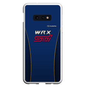 Чехол для Samsung S10E с принтом Субару WRX STI Pro Sport в Новосибирске, Силикон | Область печати: задняя сторона чехла, без боковых панелей | subaru | марка | машины | субару