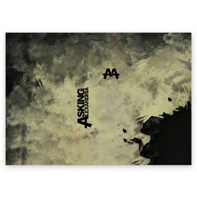Поздравительная открытка с принтом Asking Alexandria в Новосибирске, 100% бумага | плотность бумаги 280 г/м2, матовая, на обратной стороне линовка и место для марки
 | aa | alexandria | asking | аа | александрия | аликсандрия | аскен | аскенг | аскин | аскинг | бен брюс | группа | дэнни уорсноп | метал | музыка | пост | рок | хэви | электроникор