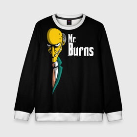 Детский свитшот 3D с принтом Mr. Burns (Simpsons) в Новосибирске, 100% полиэстер | свободная посадка, прямой крой, мягкая тканевая резинка на рукавах и понизу свитшота | burns | mr | mr. burns | simpsons | мистер бернс | симпсоны