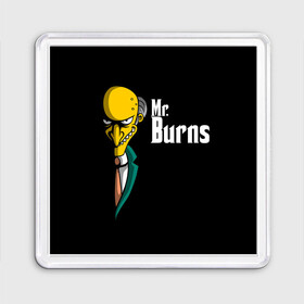 Магнит 55*55 с принтом Mr. Burns (Simpsons) в Новосибирске, Пластик | Размер: 65*65 мм; Размер печати: 55*55 мм | burns | mr | mr. burns | simpsons | мистер бернс | симпсоны