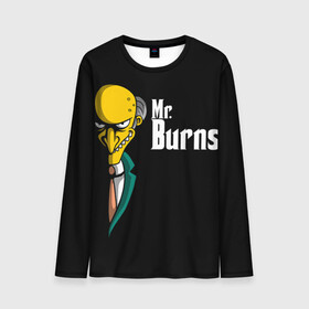 Мужской лонгслив 3D с принтом Mr. Burns (Simpsons) в Новосибирске, 100% полиэстер | длинные рукава, круглый вырез горловины, полуприлегающий силуэт | Тематика изображения на принте: burns | mr | mr. burns | simpsons | мистер бернс | симпсоны