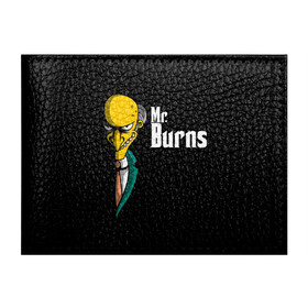 Обложка для студенческого билета с принтом Mr. Burns (Simpsons) в Новосибирске, натуральная кожа | Размер: 11*8 см; Печать на всей внешней стороне | burns | mr | mr. burns | simpsons | мистер бернс | симпсоны