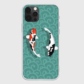 Чехол для iPhone 12 Pro Max с принтом Японские рыбки в Новосибирске, Силикон |  | Тематика изображения на принте: карпы | кои | рыбы | япония