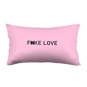 Подушка 3D антистресс с принтом FAKE LOVE_pink в Новосибирске, наволочка — 100% полиэстер, наполнитель — вспененный полистирол | состоит из подушки и наволочки на молнии | bangtan boys | bts | бантаны | бтс