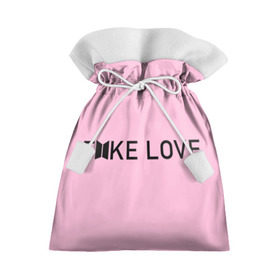 Подарочный 3D мешок с принтом FAKE LOVE_pink в Новосибирске, 100% полиэстер | Размер: 29*39 см | Тематика изображения на принте: bangtan boys | bts | бантаны | бтс