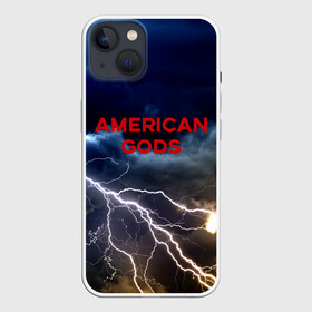 Чехол для iPhone 13 с принтом American Gods в Новосибирске,  |  | Тематика изображения на принте: american gods | omg | американские боги | джиллиан андерсон | иэн макшейн | пабло шрайбер | фантастика | эмили браунинг