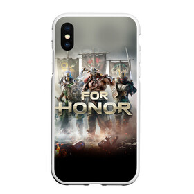 Чехол для iPhone XS Max матовый с принтом For Honor в Новосибирске, Силикон | Область печати: задняя сторона чехла, без боковых панелей | and | hack | slash | викинг | за честь | игра | оружие | рыцарь | самурай | стратегия | файтинг